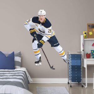 Rasmus Dahlin for Buffalo Sabres - Officially Licensed NHL Removable Wall Decal Life-Size Athlete + 2 Team Decals (59"W x 75"H)