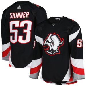 Men's adidas Jeff Skinner Black Buffalo Sabres Alternate Authentic Pro Primegreen Player Jersey