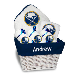 Newborn & Infant White Buffalo Sabres Personalized Medium Gift Basket