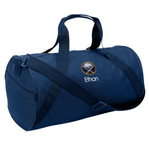 Youth Navy Buffalo Sabres Personalized Duffle Bag