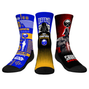 Youth Rock Em Socks Darth Vader & Stormtrooper Buffalo Sabres Star Wars Three-Pack Crew Socks Set